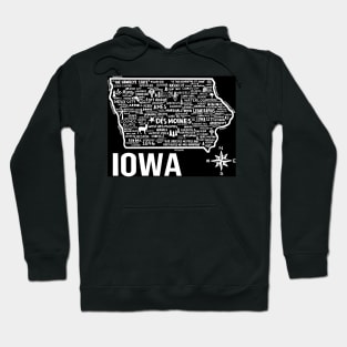 Iowa Map Hoodie